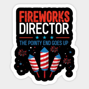 Fireworks director the pointy goes up Sticker